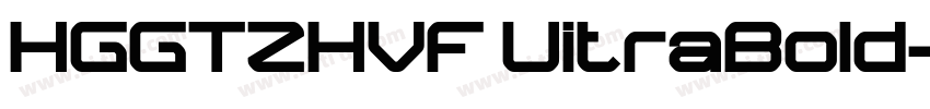 HGGTZHVF UitraBold字体转换